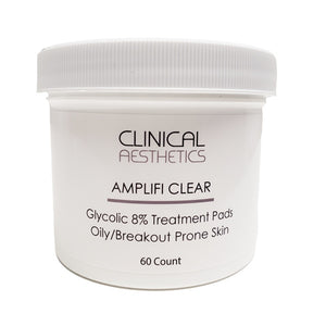 Glycolic Acid 8% Treatment Pads, Amplifi Clear by Clinical Aesthetics